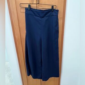 Madewell Huston Flowy pull on pants size smalll in navy NWT